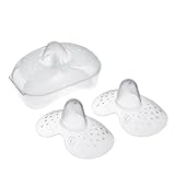 WeddHuis 2 Pcs Stillhütchen mit Etui, für maximalen Hautkontakt zwischen...