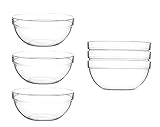 BigDean 6er Set Dipschalen Ø 10cm aus Glas 210ml - Made in France -...