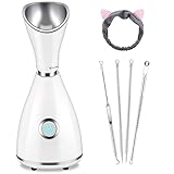 Face Steamer Facial Gesichtssauna Gesichtsdampfer Dampfgerät Nano Ionic...