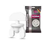 De‑Plastik | Gardinen‑Feststeller 16 STK. | Weiß | Hochwertiger,...