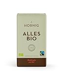 J. Hornig Kaffee gemahlen Bio & Fair Trade, Alles Bio, 500g, intensives...