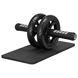 H&S Fitness Bauchmuskeltrainer Bauchroller - Ab Roller Rollentrainer mit...