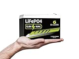 GREENOE 12V 10Ah LiFePO4-Batterie mit eingebautem 10A BMS, 3000+...