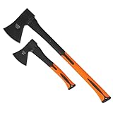 HRB Axt-Set 2 teilig: Beil 600g Plus 1250g Spaltaxt, ideal für die...
