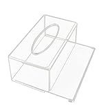 Acryl-Taschentuchbox, Transparenter Kosmetiktuchspender, Halter,...