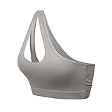 Frauen Sexy One-Shoulder Plus Size Übung Shake-Proof Yoga BH Unterwäsche...