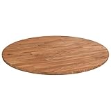 vidaXL Runde Tischplatte Massivholzplatte Eichenplatte Holzplatte Platte...