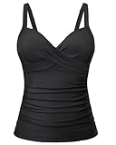 Tankini-Top mit Bügel für Damen, Push-Up-Badeanzug, Oberteil mit...