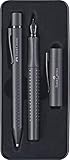 Faber-Castell 201626 - Geschenkset Grip Edition, All Black, mit Füller M...