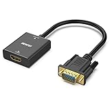 BENFEI HDMI Buchse auf VGA Stecker Adapter mit 3,5 mm Audio Klinkenstecker,...