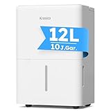 Kresico Luftentfeuchter elektrisch 12L/24H, Entfeuchter elektrisch Keller,...