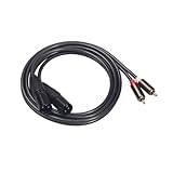 NOLITOY Dual Audio Signal Patch Kabel mit Xlr Male und Male Steckern Dualer...