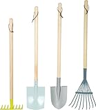 small foot Gartenwerkzeug-Set aus Holz und Metall, Gartenspielzeug für...