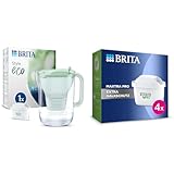 BRITA Wasserfilter-Kanne Style eco Grün (2,4l) inkl. 1 MAXTRA PRO All-in-1...