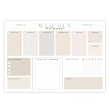 Wochenplaner A4 Block – 50 Seiten zur Wochenplanung, To-Do-Liste und...