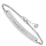 Himmelsflüsterer - Armband mir Gravur & Kristall | Personalisierte...