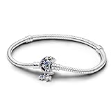 PANDORA Moments Schlangen-Gliederarmband mit Funkelndem Mond-Verschluss aus...