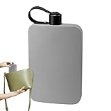 Tragbare Wasserflasche aus Edelstahl, Camping-Wasserflasche mit Deckel, 500...