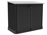 Keter Store-it-Out Midi Mülltonnenbox, 130x74x110cm, Robuste...