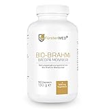 FürstenMED® 180 Bio Brahmi Kapseln Hochdosiert - 600 mg je Kapsel (1200mg...