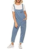 Sukany Damen Casual Baggy Denim Jeans Overalls Loose Bib Latzhose Harem...