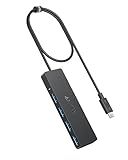 Anker USB-C Hub, 4 Port USB 3.0 Datenhub mit 5 Gbit/s Datenübertragung,...