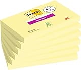 Post-it Super Sticky Notes Promotion, Kanariengelb, Packung mit 6 Blöcken,...