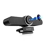 TONGVEO 4K Webcam Konferenzraum- Webkamera mit Mikrofon und Lautsprecher,...