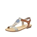 Rieker Damen 64278 Sandalen, Grau Cement Amaretto Rose Jeans 42, 39 EU