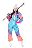 MIMIKRY 80er Jahre Ski-Anzug Damen-Kostüm Overall Einteiler Trash Bad...