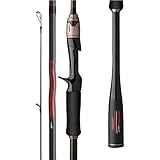 ZGYOZMNG Baitcasting-Rute, 1,8 m, Angelrute, weit werfend, hochfeste...
