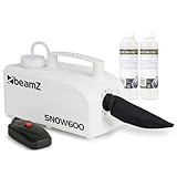 BeamZ SNOW600 Set Schneemaschine mit Flüssigkeit, 600 Watt Schnee Maschine...