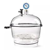 COYEUX 250 mm Labor-Vakuum-Exsikkator, transparente Trockenflasche mit...