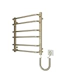 Elna Handtuchheizkörper Gold – 104W – 610 x 530 mm – Elektrisch mit...