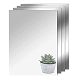 TSKDKIT HD Klebespiegel Spiegel 4pcs Kein Glasspiegel Spiegelfliesen A4...