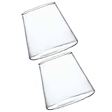 UTHCLO 2 Stück Teiliges Transparentes Glas Wasserglas Bruchsicher Hitze...