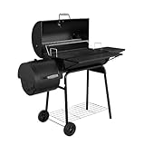 tragbarer Grill, Outdoor-Grill Grill Holzkohlegrill Schwarz Outdoor Camping...