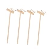 GALPADA 4 Stück Teiliges Mini Holzrechen für Sandspielzeug Sandspieltisch...