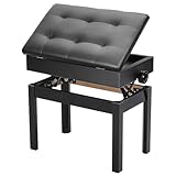 YORKING Klavierhocker Klavier SitzbäNke Piano Sitzbank 56 x 33.5 x 58 cm...