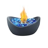 Onlyfire Tischkamin Feuerschale Bioethanol Kamin mit Deko Steinen und...