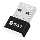 Soodyoow Bluetooth Adapter PC, 5.3 Bluetooth Stick, Bluetooth Dongle, USB...