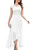 Bbonlinedress Weißes Kleid Abendkleider elegant für Hochzeit Spitze...