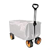 HOHOVYVY Abdeckung Für Bollerwagen,420D Oxford Gartenwagen Abdeckung...