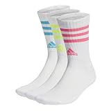adidas, 3-Stripes Cushioned Sportswear, Socken (3 Paare), Weiß/Lucid...