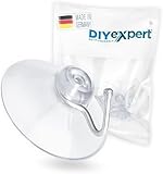 DIYexpert 10 x Saughaken Ø 40mm - als Wandhaken Aufhänger mit Saugnapf...