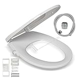 Dusch WC Sitz mit Bidet Funktion, Bidet Aufsatz für Toilette ohne...