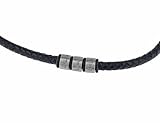 Timbalino handmade Herren Kette mit Gravur, aus Kunstleder und...