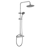 2-Funktions-Brauseset 38° Thermostat-Duschsystem mit Regenbrause und...