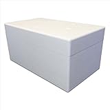 Styroporbox/Thermobox - 26,0 Liter - 55 x 32 x 27 cm/Wandstärke 3 cm -...