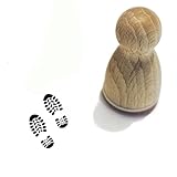 Stemplino® Ministempel - Motiv: Schuhabdruck - 12mm Durchmesser -...